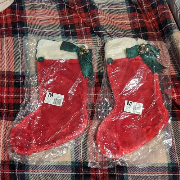 Christmas plush stockings small 14" medium 17" large 20" - Picture 3 of 6
